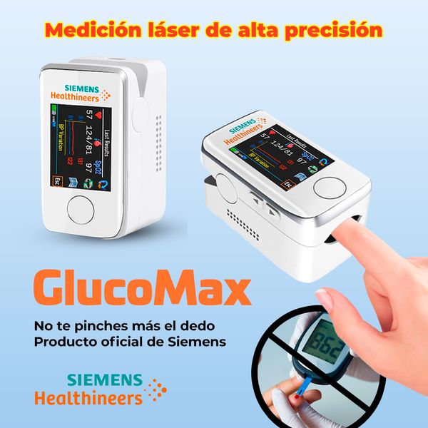 Medidor Láser Para Diabéticos No Invasivo GlucoMax - No Más Pinchadas DESCUENTO 2025 SOLO HASTA 23:59!!! + EBOOK GRATUITO