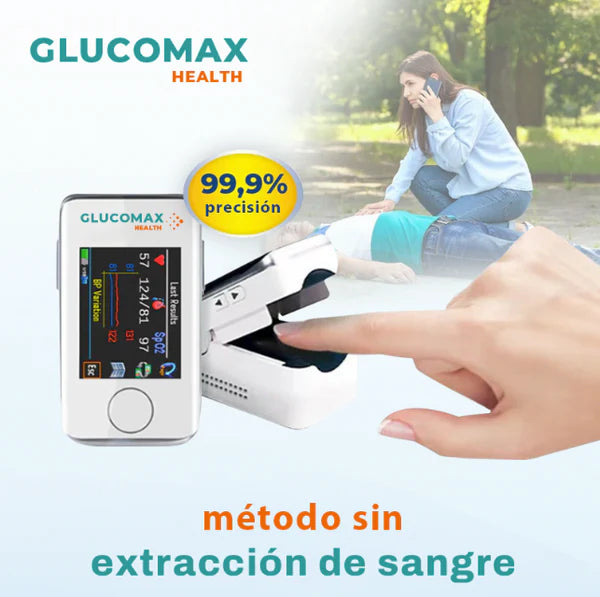 Medidor Láser Para Diabéticos No Invasivo GlucoMax - No Más Pinchadas DESCUENTO 2025 SOLO HASTA 23:59!!! + EBOOK GRATUITO