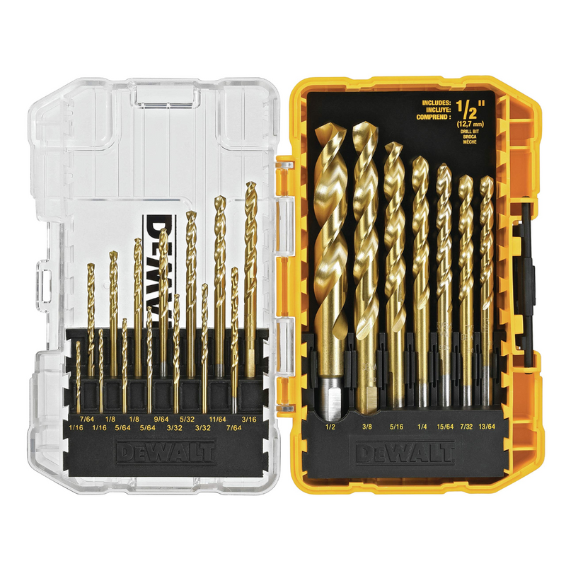 KIT DEWALT: TALADRO DE PERCUSION DE ALTO IMPACTO + CAJA DE HERRAMIENTAS CON 108 PIEZAS + 20 BROCAS DE TITANIO - CIERRE DE LA TIENDA - CONTRA ENTREGA ENVÍO GRATIS