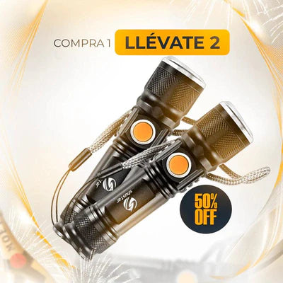 PROMOCIÓN COMPRE 1 LLÉVESE 2 - LINTERNA SUPERPODEROSA🔦 + ESTUCHE + REGALO PARA LOS 10 PRIMEROS (ÚLTIMAS 13 UNIDADES)