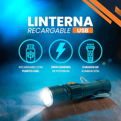 PROMOCIÓN COMPRE 1 LLÉVESE 2 - LINTERNA SUPERPODEROSA🔦 + ESTUCHE + REGALO PARA LOS 10 PRIMEROS (ÚLTIMAS 13 UNIDADES)